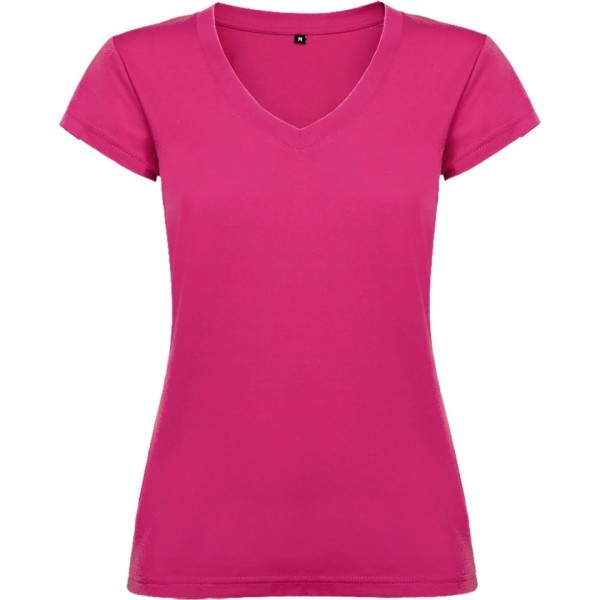 Camiseta Básica Mujer Escote Cuello Pico VICTORIA