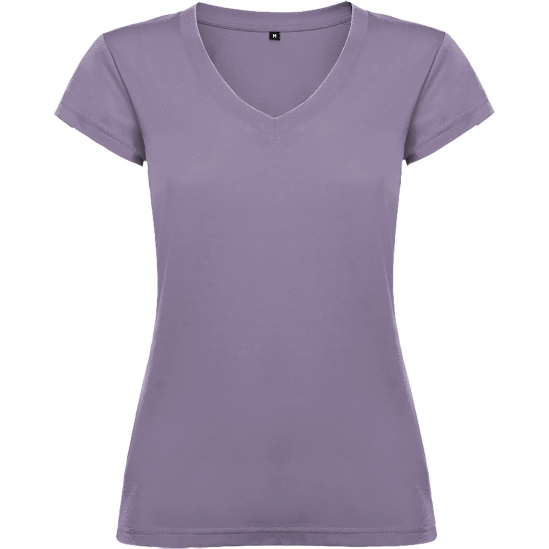 Camiseta Básica Mujer Escote Cuello Pico VICTORIA