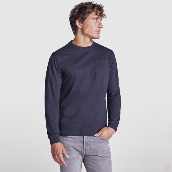 Camiseta Hombre Bolsillo Manga Larga SHIBA - Ref. 1219 Roly WRK 2