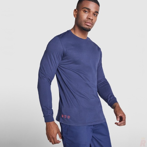 Camiseta Ignífuga Trabajo Manga Larga Unisex DEFENDER - Ref. 9401 Roly WRK 2
