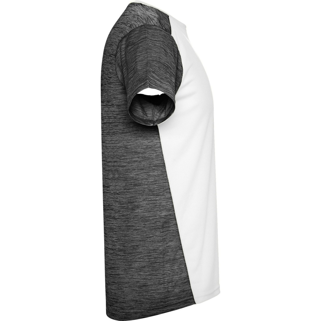 Camiseta Técnica Hombre Combinada Jaspeada...