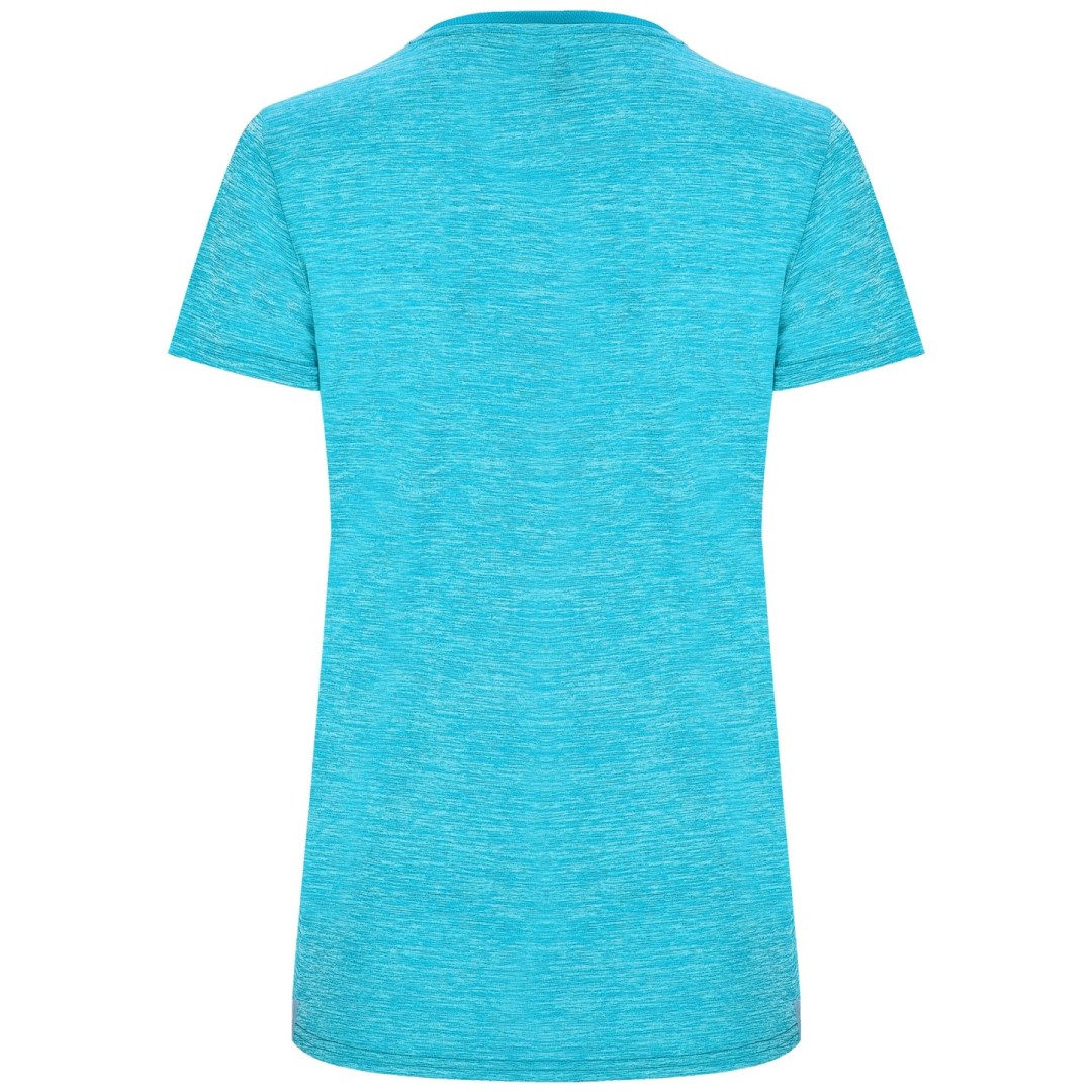 Camiseta Técnica Mujer Combinada Jaspeada...