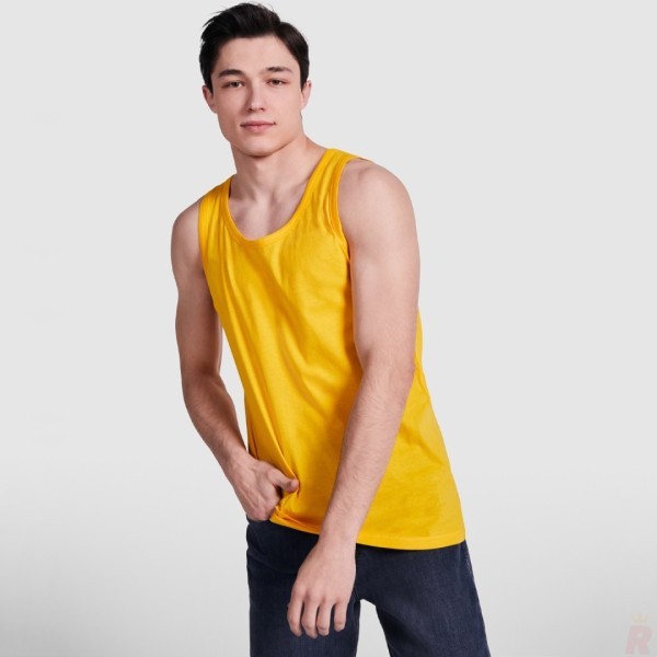 Camiseta Tirantes Anchos Hombre 100% Algodón TEXAS