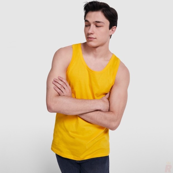 Camiseta Tirantes Anchos Hombre 100% Algodón TEXAS