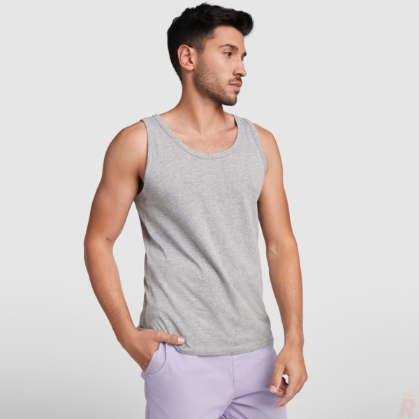 Camiseta Tirantes Anchos Hombre 100% Algodón TEXAS