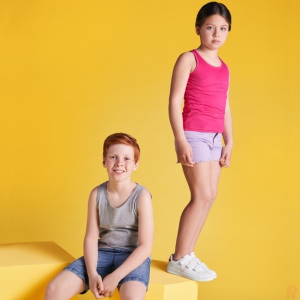 Camiseta Tirantes Anchos Infantil 100% Algodón TEXAS