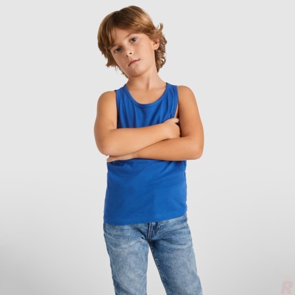 Camiseta Tirantes Anchos Infantil 100% Algodón TEXAS