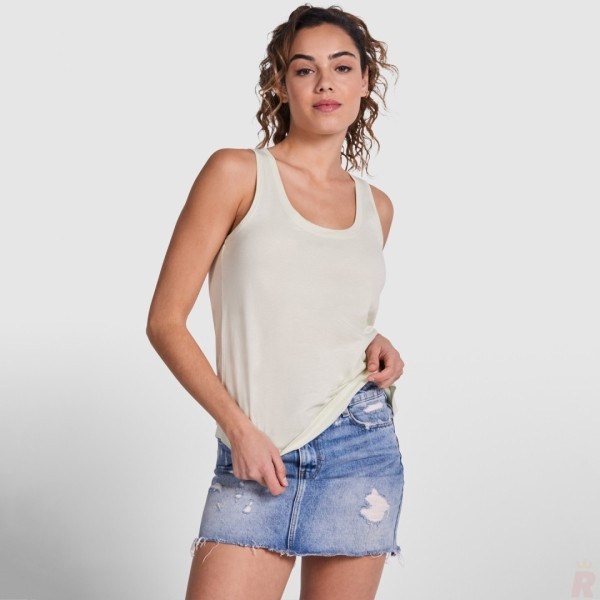 Camiseta Tirantes Anchos Mujer 100% Algodón NARA