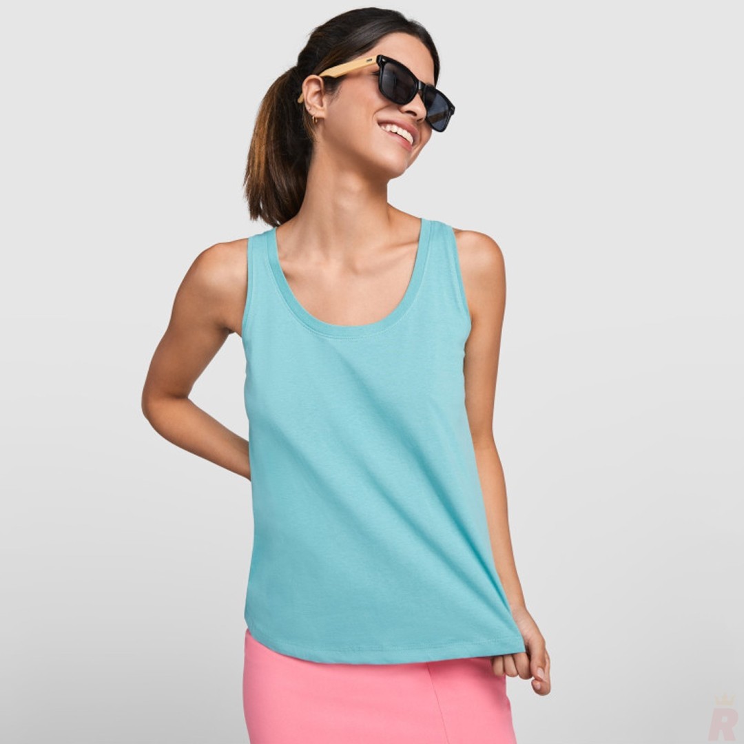 Camiseta Tirantes Anchos Mujer 100% Algodón NARA