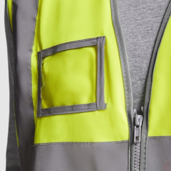 Chaleco Alta Visivilidad Bolsillo Identificación Unisex POLUX