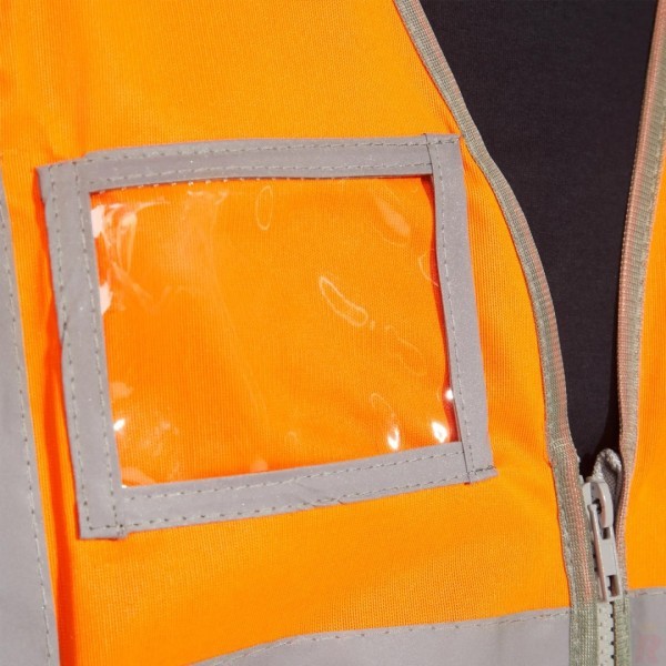 Chaleco Alta Visivilidad Bolsillo Identificación Unisex POLUX