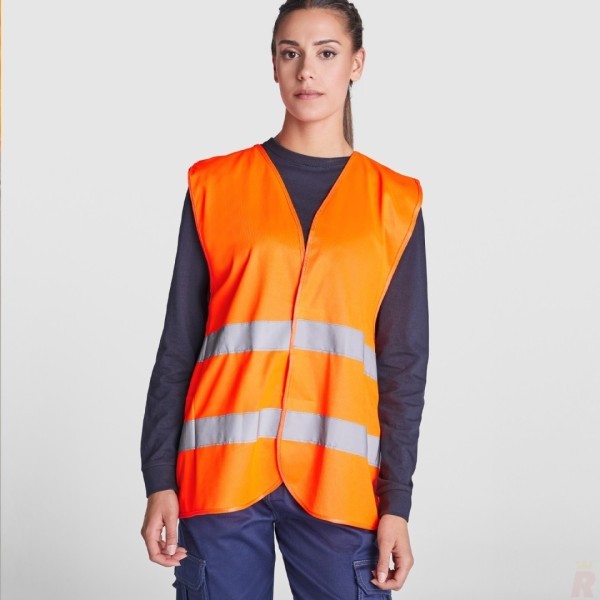 Chaleco Alta Visivilidad Unisex Cuello Pico SIRIO