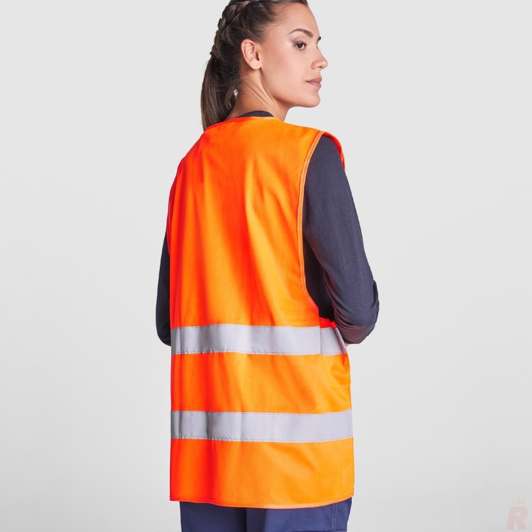 Chaleco Alta Visivilidad Unisex Cuello Pico SIRIO