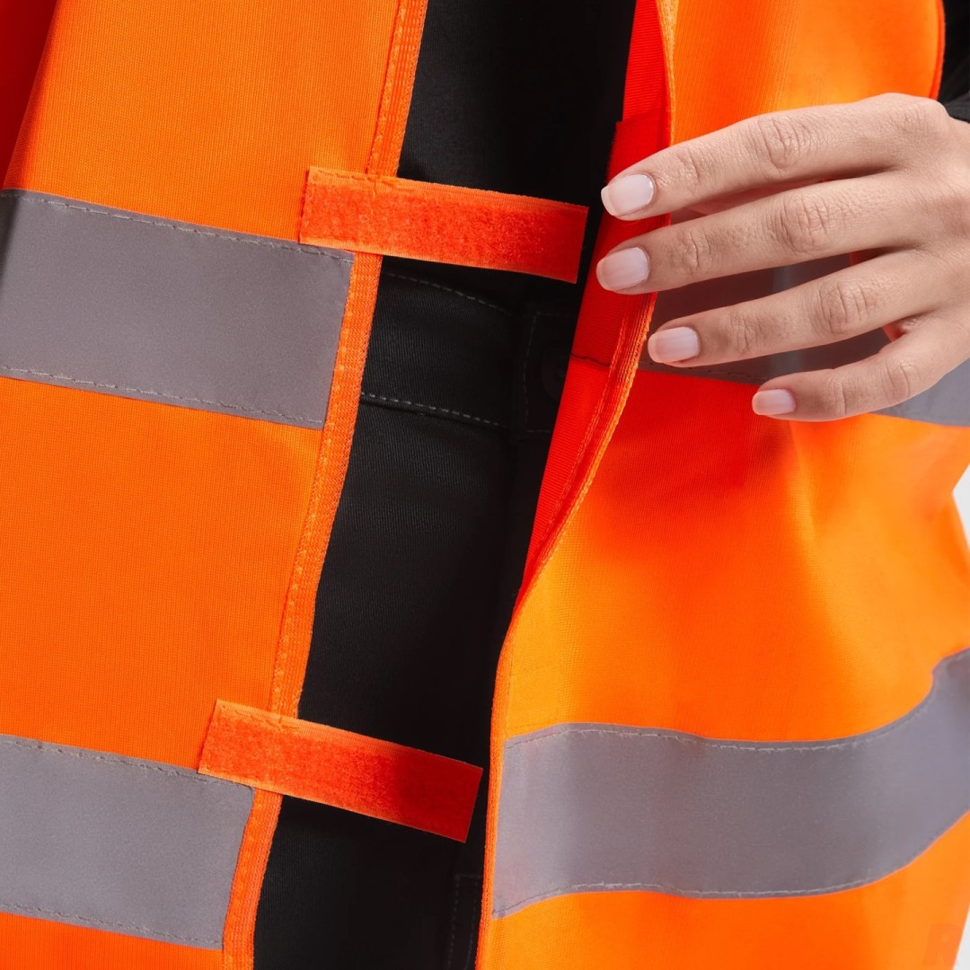 Chaleco Alta Visivilidad Unisex Cuello Pico SIRIO