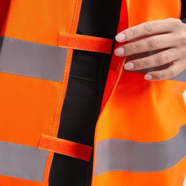 Chaleco Alta Visivilidad Unisex Cuello Pico SIRIO