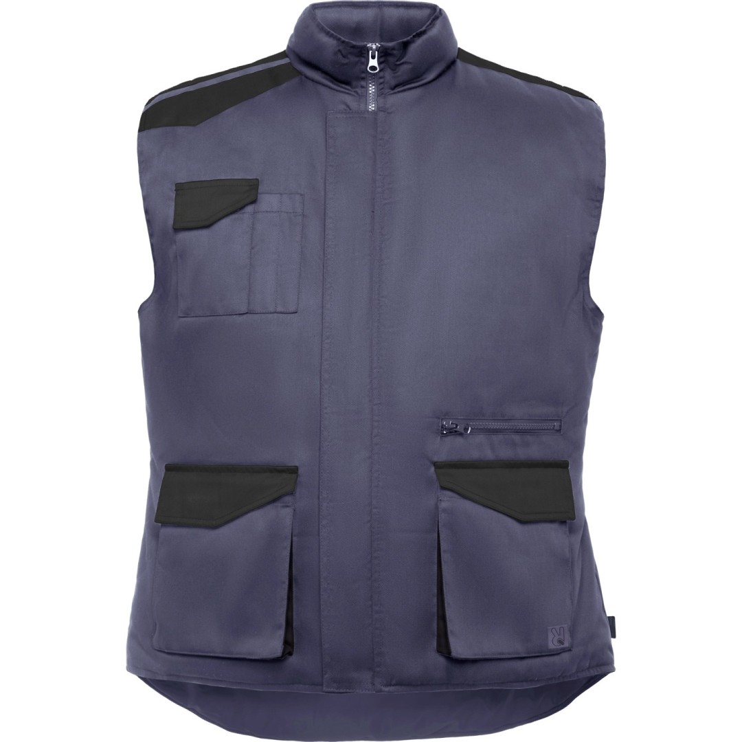 Chaleco Laboral Combinado Multibolsillos Hombre...