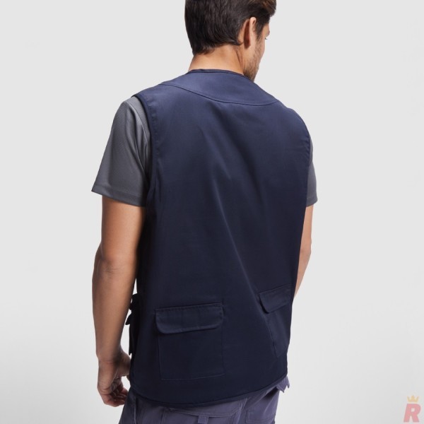 Chaleco Laboral Multibolsillos Hombre Cuello Pico VENERA