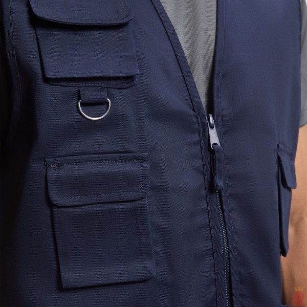 Chaleco Laboral Multibolsillos Hombre Cuello Pico VENERA