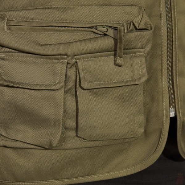 Chaleco Laboral Multibolsillos Hombre Cuello Pico VENERA