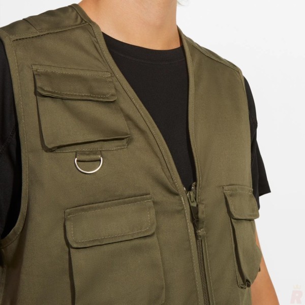 Chaleco Laboral Multibolsillos Hombre Cuello Pico VENERA