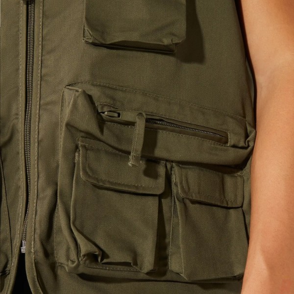 Chaleco Laboral Multibolsillos Hombre Cuello Pico VENERA