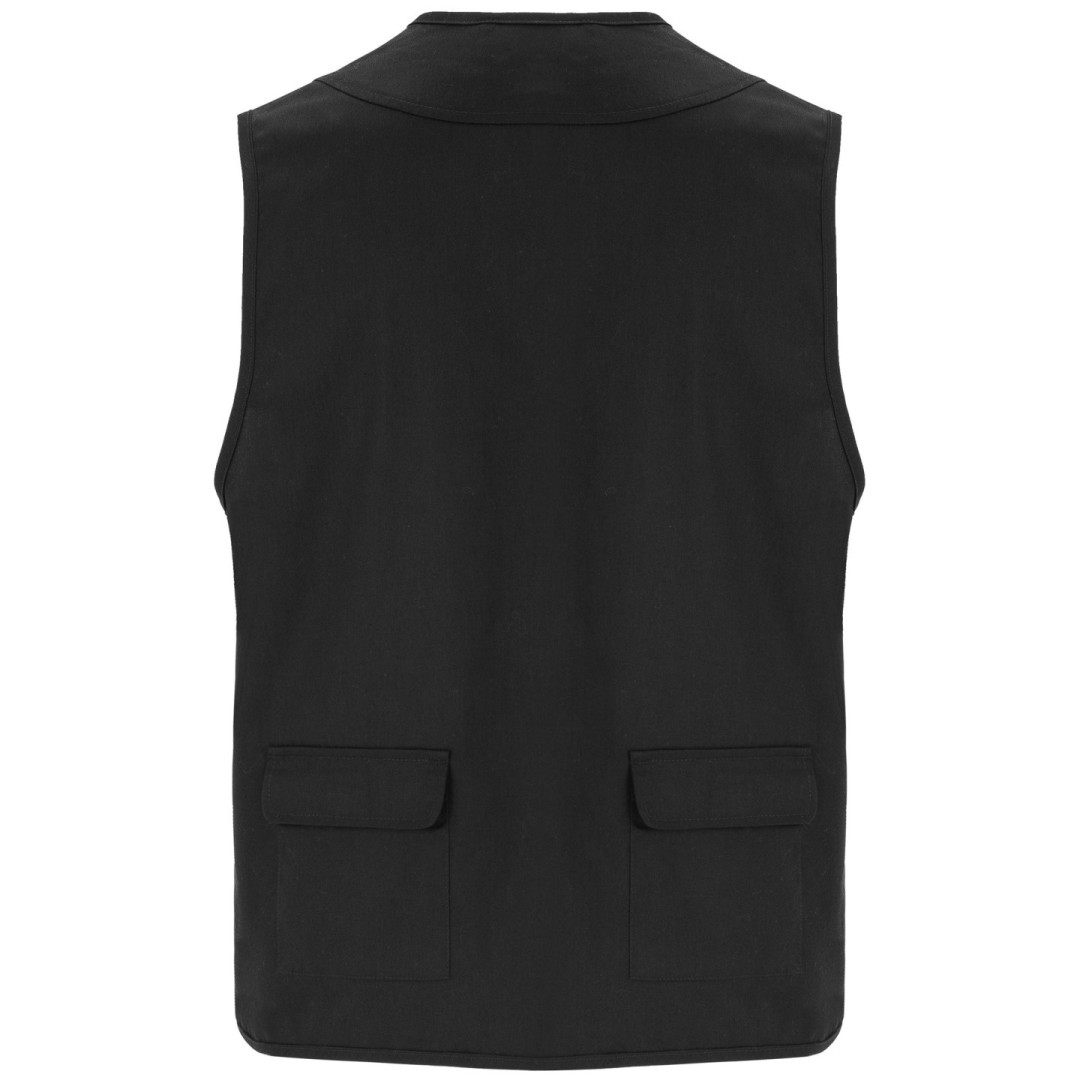 Chaleco Laboral Multibolsillos Hombre Cuello...