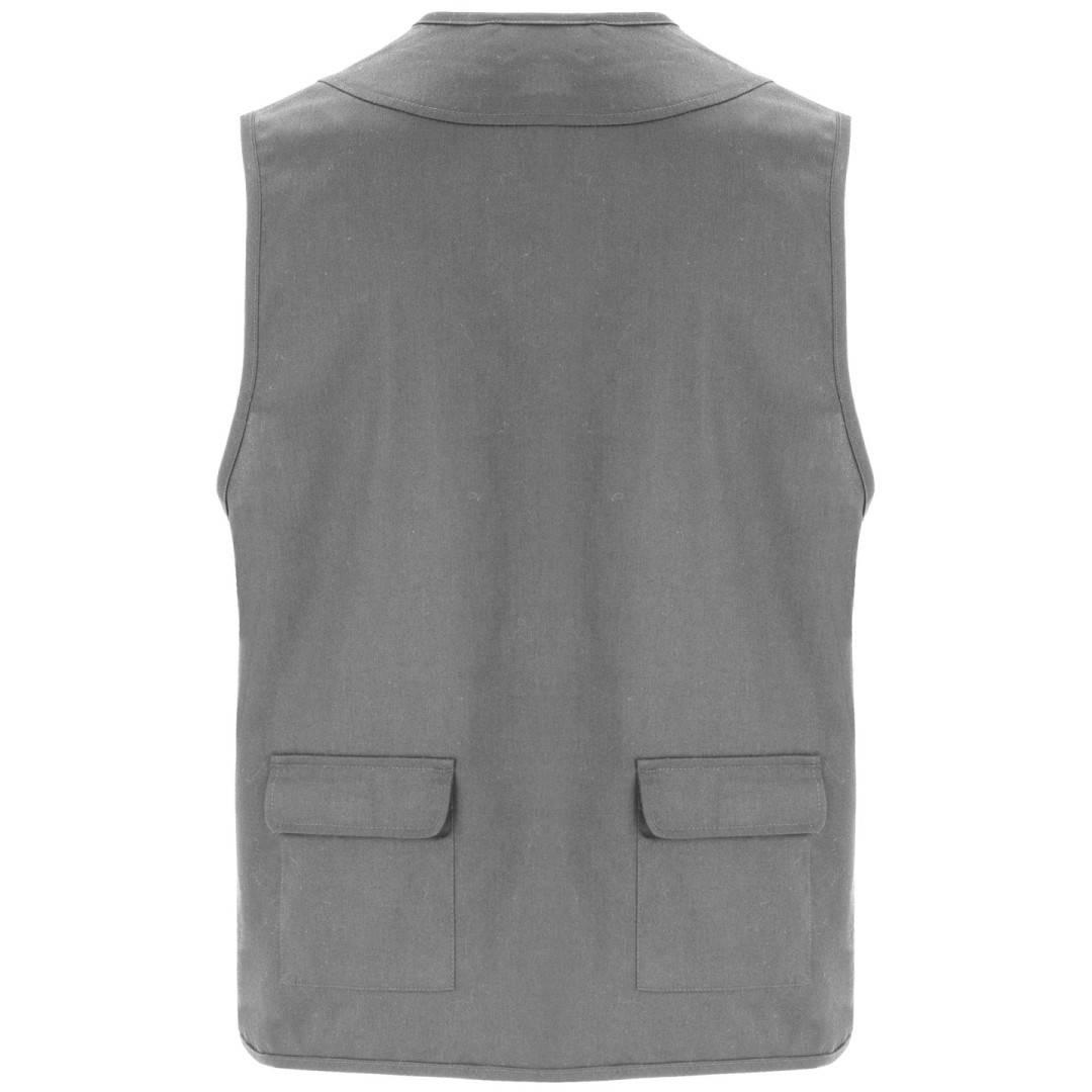 Chaleco Laboral Multibolsillos Hombre Cuello...