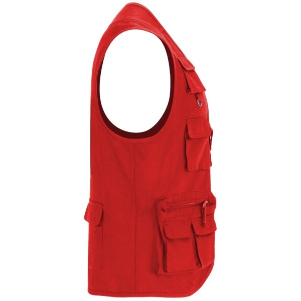 Chaleco Laboral Multibolsillos Hombre Cuello Pico VENERA