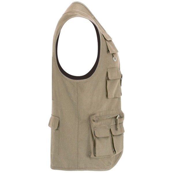 Chaleco Laboral Multibolsillos Hombre Cuello Pico VENERA