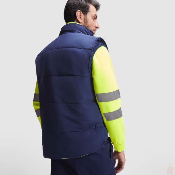Chaleco Reversible Alta Visibilidad Multibolsillos Unisex PERSEI