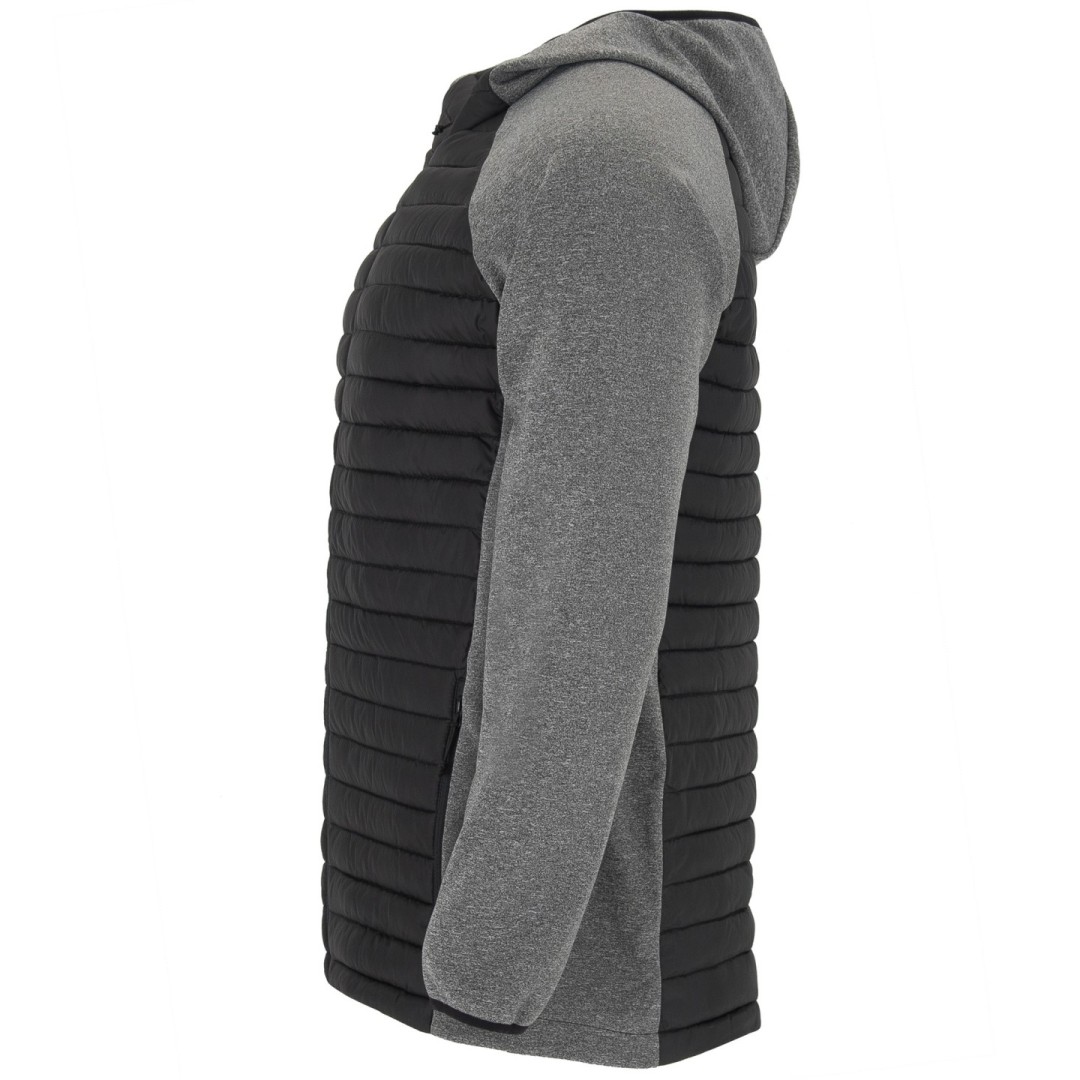 Chaqueta Combinada Acolchada Deportiva Capucha...