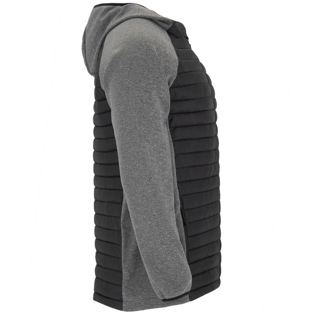 Chaqueta Combinada Acolchada Deportiva Capucha...