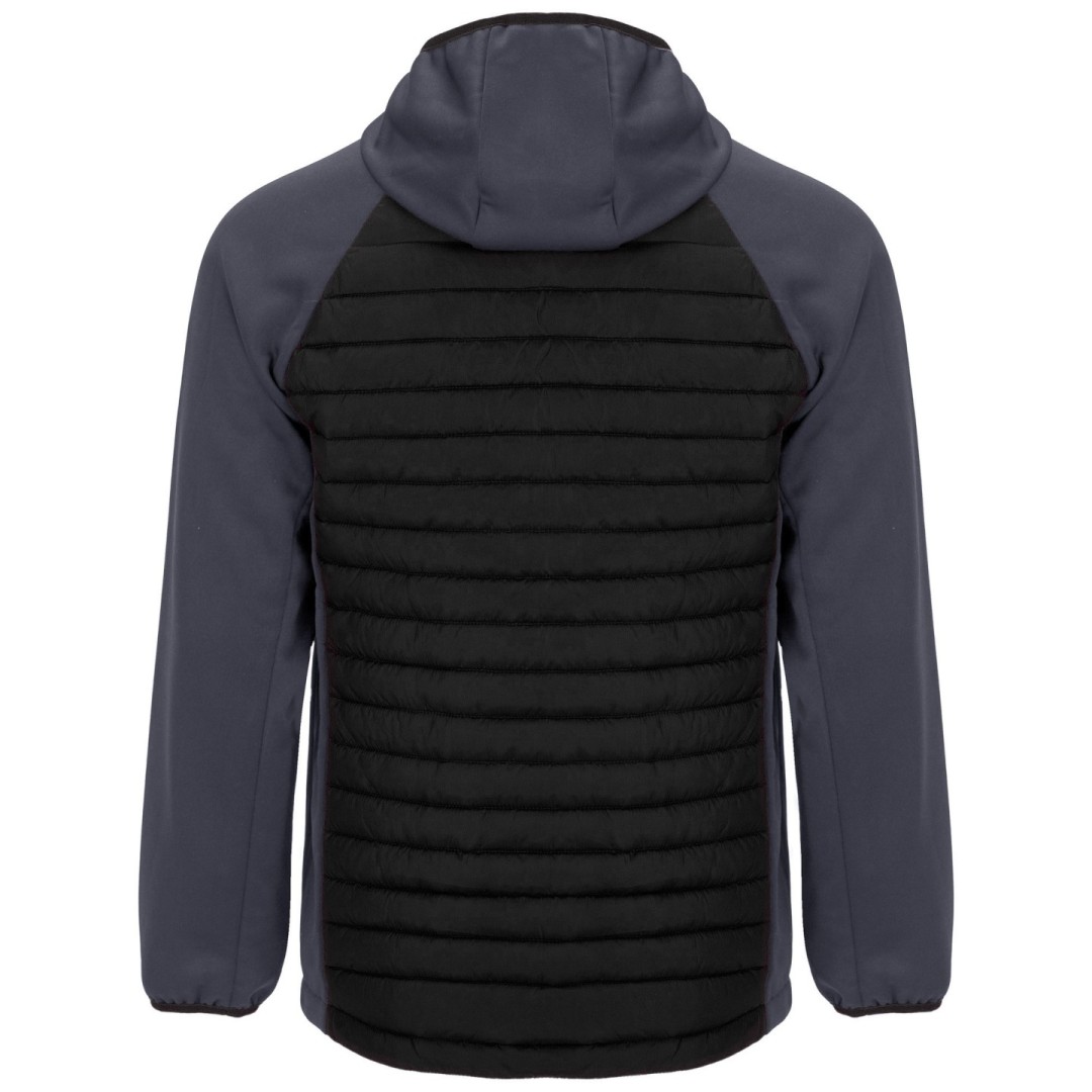 Chaqueta Combinada Acolchada Deportiva Capucha...