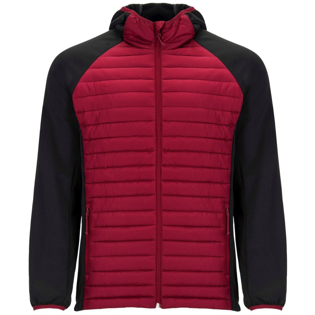 Chaqueta Combinada Acolchada Deportiva Capucha...