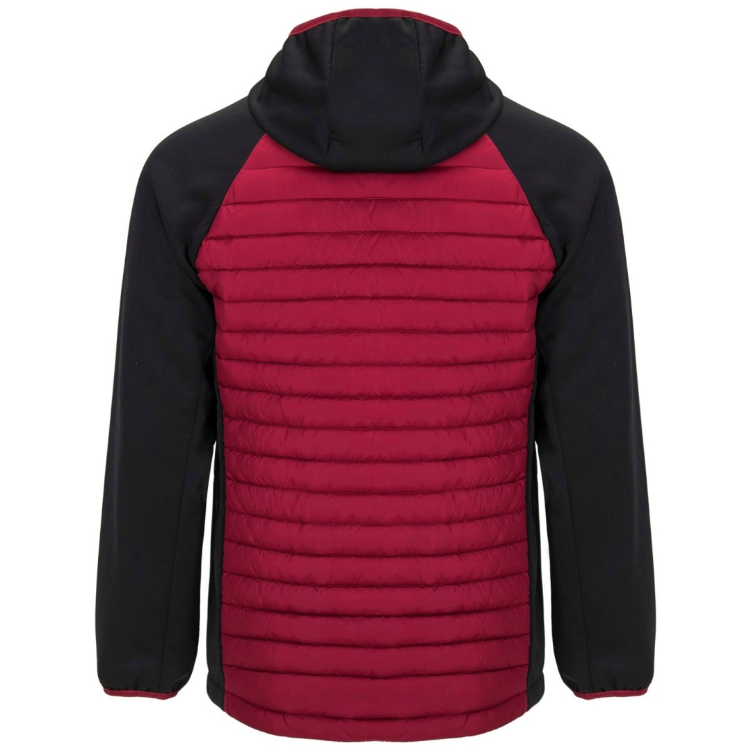 Chaqueta Combinada Acolchada Deportiva Capucha...