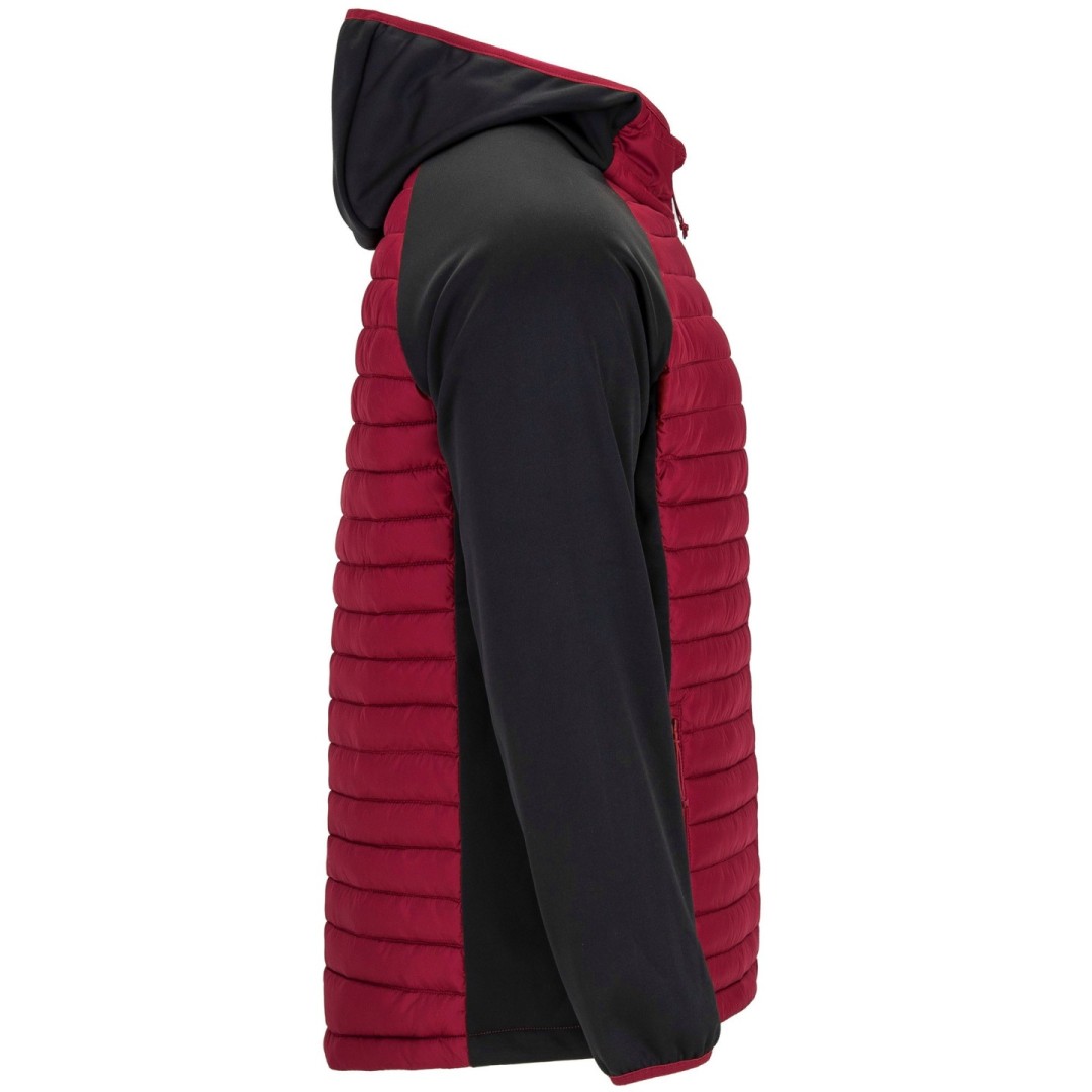 Chaqueta Combinada Acolchada Deportiva Capucha...