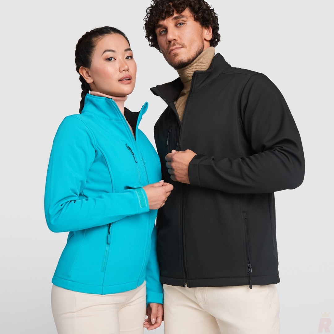 Chaqueta Entallada Softshell Forro Polar Mujer...