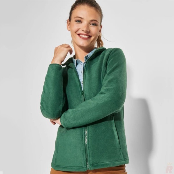 Chaqueta Forro Polar Entallada Cuello Alto Mujer ARTIC