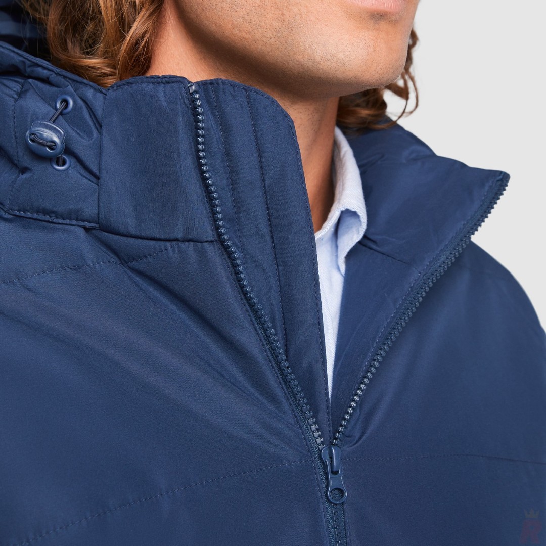 Chaqueta Impermeable Acolchada Unisex Capucha...