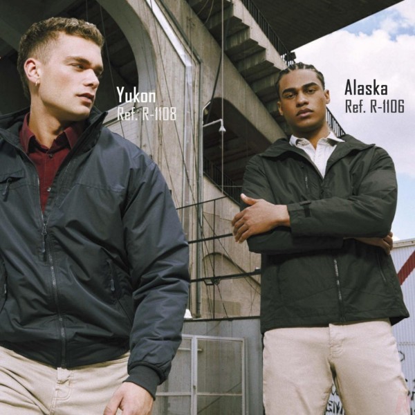 Chaqueta Impermeable Forro Interior Hombre Tejido Cuadrillé ALASKA