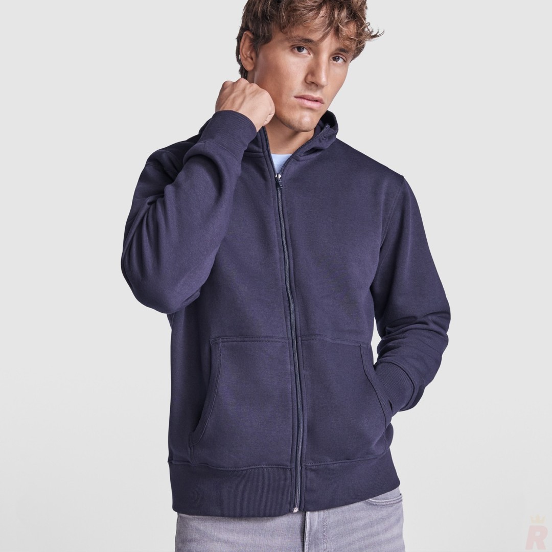 Chaqueta Sudadera Capucha Hombre Felpa Perchada...