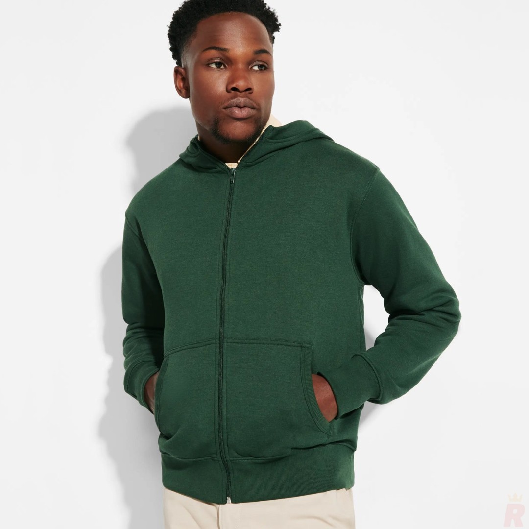 Chaqueta Sudadera Capucha Hombre Felpa Perchada...