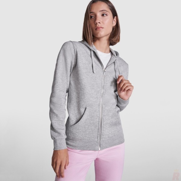 Chaqueta Sudadera Capucha Mujer Felpa Perchada VELETA