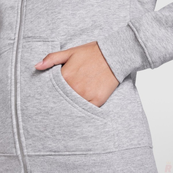 Chaqueta Sudadera Capucha Mujer Felpa Perchada VELETA