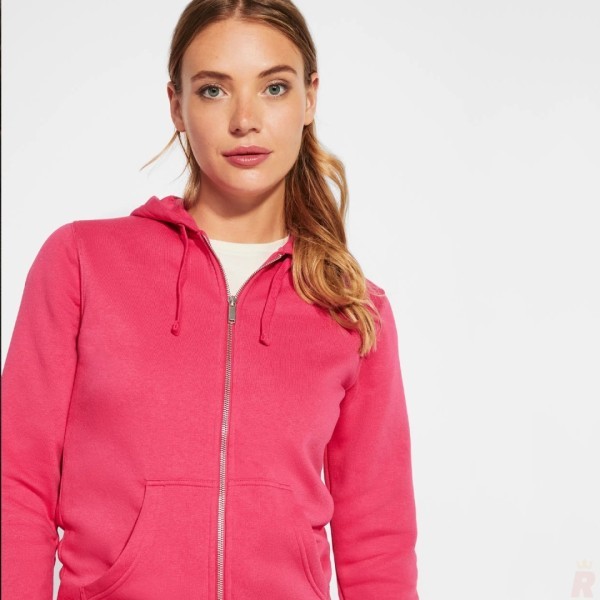 Chaqueta Sudadera Capucha Mujer Felpa Perchada VELETA
