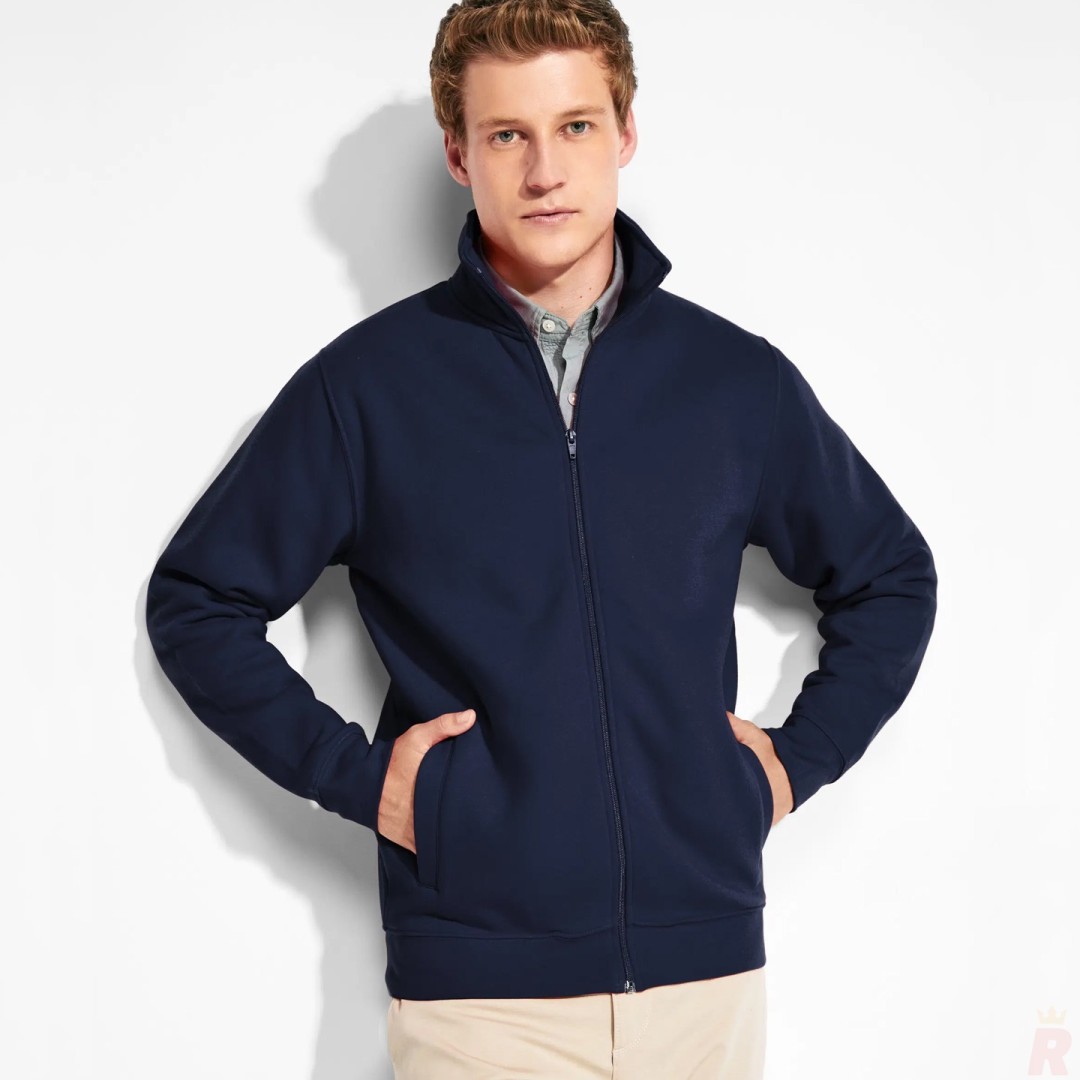 Chaqueta Sudadera Cremallera Cuello Alto Adulto...