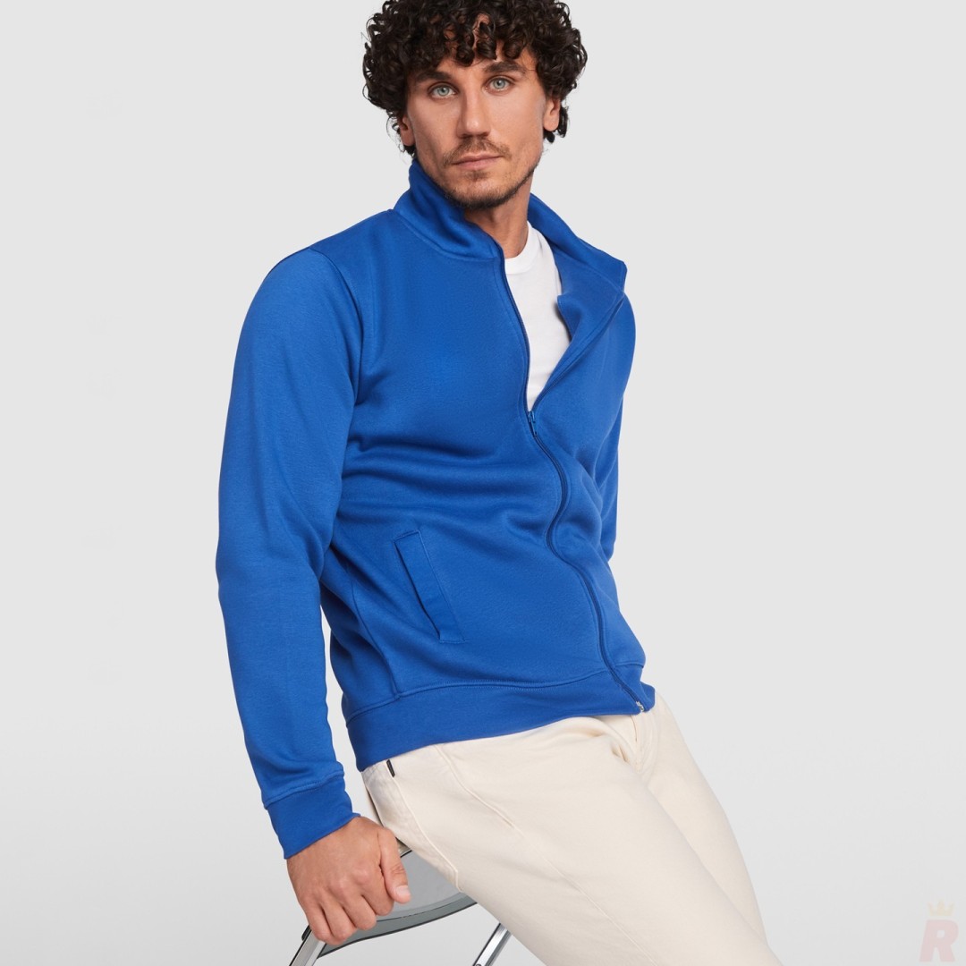 Chaqueta Sudadera Cremallera Cuello Alto Adulto...