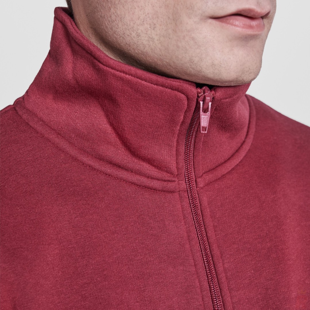 Chaqueta Sudadera Cremallera Cuello Alto...