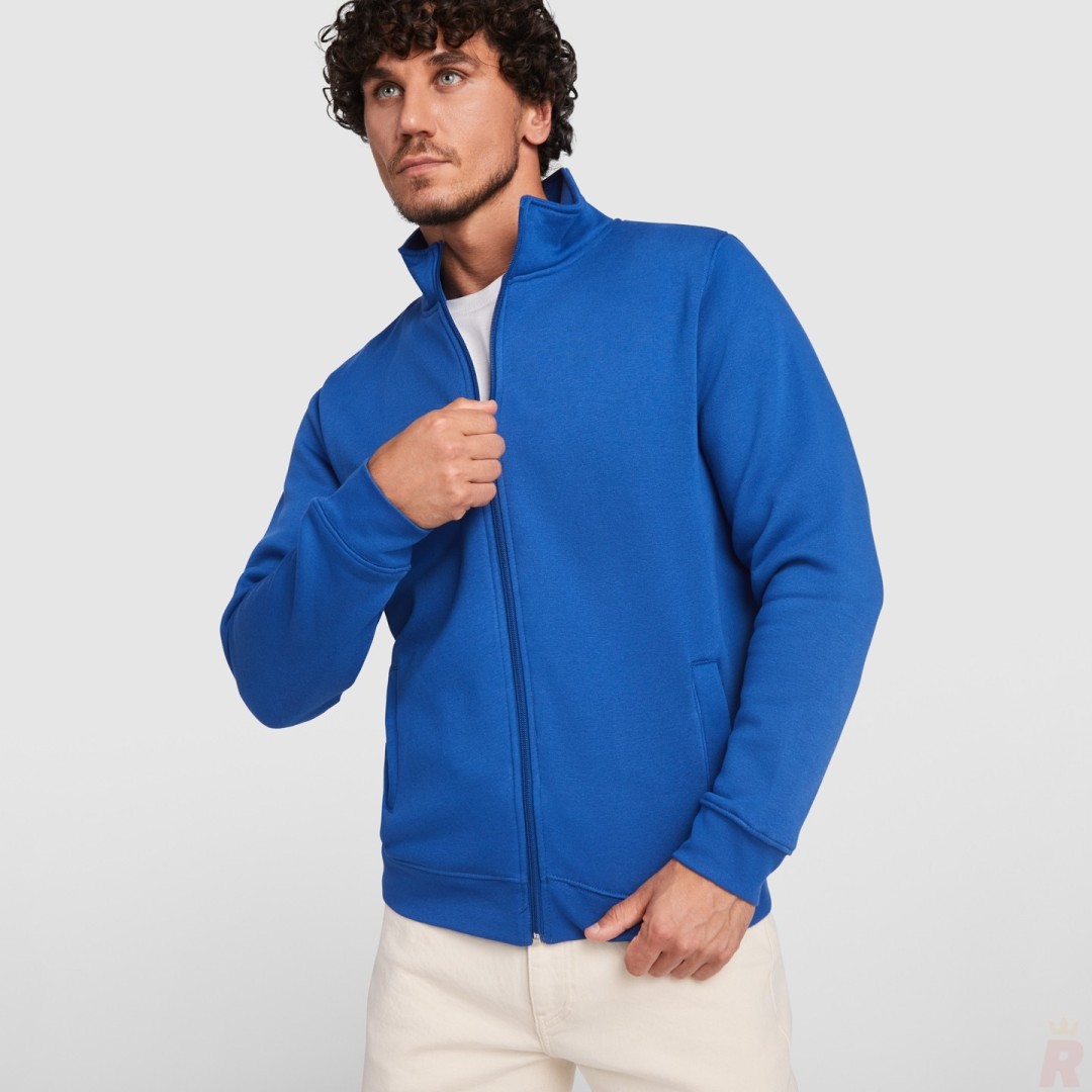 Chaqueta Sudadera Cremallera Cuello Alto...