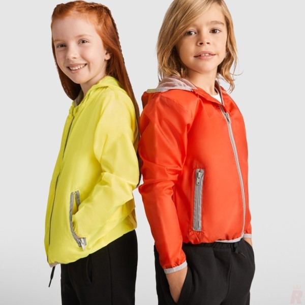 Chubasquero Cortavientos Capucha Infantil ANGELO